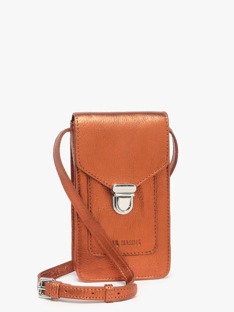 Telefoontas Ginger Leder Paul marius Bruin ginger TELEPGIN ander zicht 2