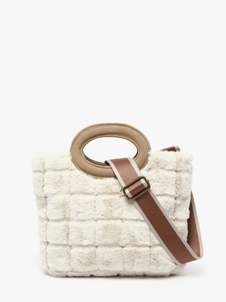 Schoudertas Quadri Le voyage en panier Beige quadri AHP271 ander zicht 4