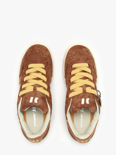 Sneakers Uit Leder Coolway Bruin men 8623711 ander zicht 3