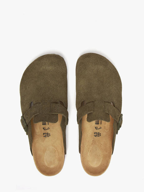 Slippers Uit Leder Birkenstock Groen men 1024721 ander zicht 3
