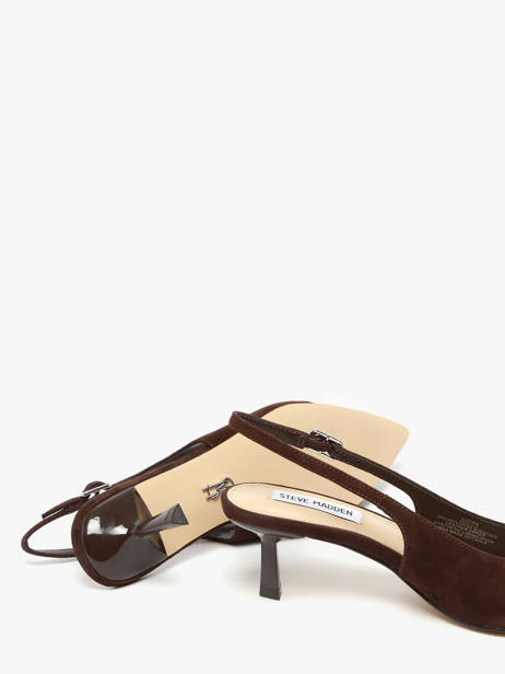 Pumps Met Naaldhak Uit Leder Steve madden Bruin women 11003902 ander zicht 2