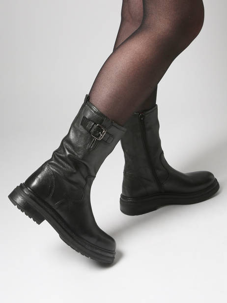 Enkellaarsjes Aiko Uit Leder Aliwell Zwart women AIKO ander zicht 1