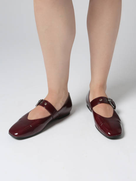 Ballerinas Uit Leder Gabor Rood women 25 ander zicht 1