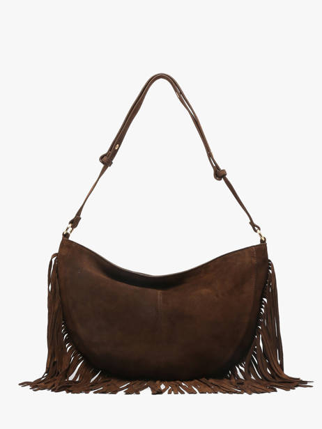 Schoudertas Rodeo Leder Met Franjes Nat et nin Bruin vintage RODEOFRA ander zicht 4