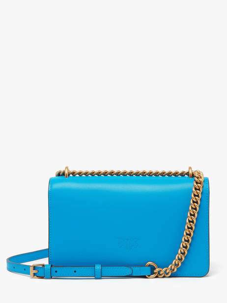 Cross Body Tas Love Bag Icon Leder Pinko Blauw love bag icon A0F1 ander zicht 4