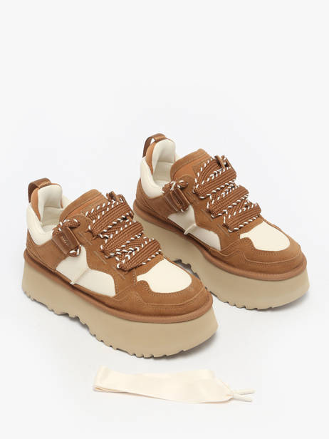 Sneakers Met Platformzool Uit Leder Ugg Bruin women 1171541 ander zicht 1