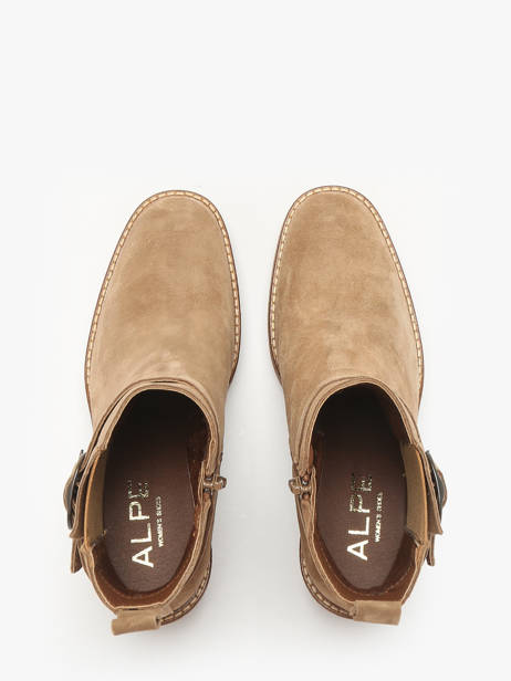 Enkellaarsjes Met Hak Uit Leder Alpe Bruin women 54651109 ander zicht 3