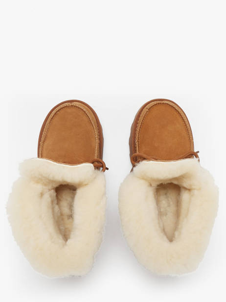 Enkellaarsjes Uit Leder Nathan baume Bruin women 252N8601 ander zicht 3