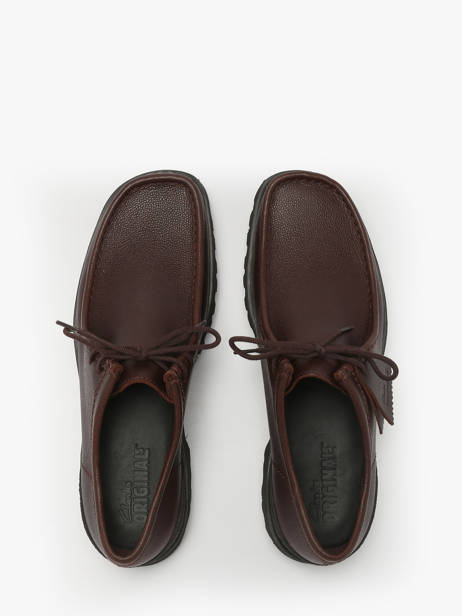 Derby Veterschoenen Uit Leder Clarks Bruin men 26183314 ander zicht 3