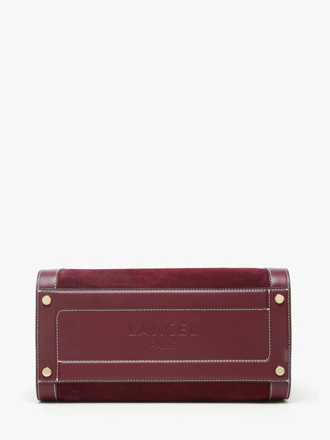 Bowlingtas M Bcbg Suède Leder Lancel Rood bcbg A13693 ander zicht 5