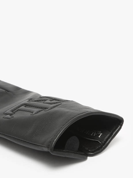 Dameshandschoenen Logo Leder Lauren ralph lauren Zwart elmswood 54960110 ander zicht 1