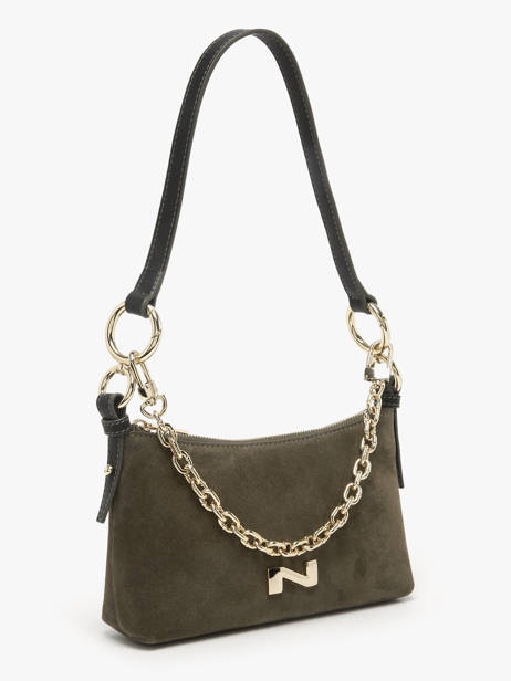 Cross Body Tas Betty Suède Leder Nathan baume Groen vogue - 00031-05 ander zicht 2