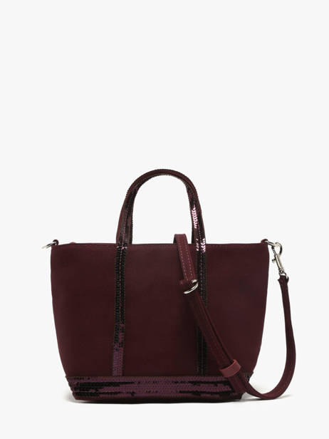 Cross Body Tas Baby Cabas Pailletten Vanessa bruno Rood cabas 1V40410 ander zicht 4