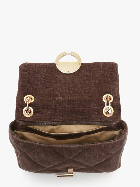 Cross Body Tas Moon Linnen Vanessa bruno Bruin moon 70V40326 ander zicht 3