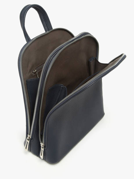 Rugzak Miniprix Blauw grained F2547 ander zicht 1