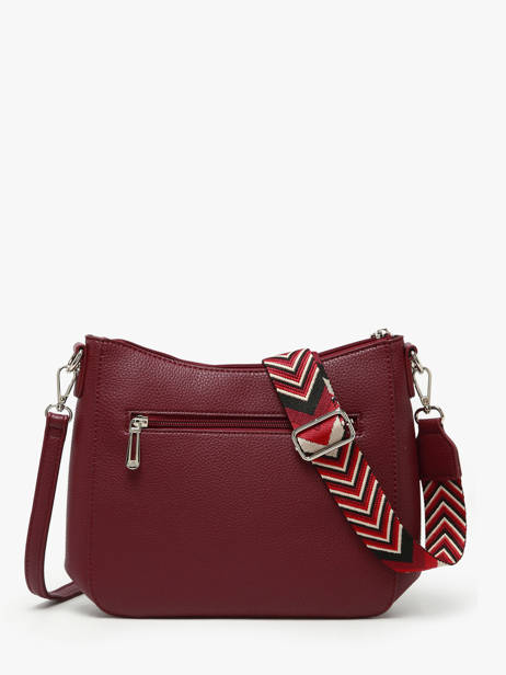 Cross Body Tas Grained Miniprix Rood grained F8575 ander zicht 3