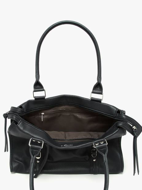 Schoudertas A4 Formaat Grained Miniprix Zwart grained F8533 ander zicht 1