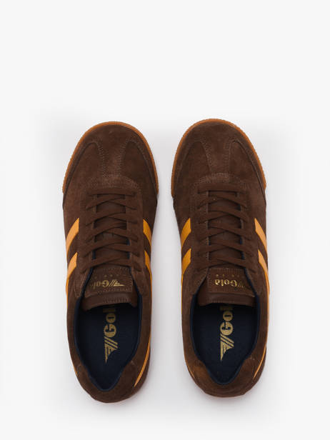 Sneakers Harrier Uit Leder Gola Bruin men CMA192 ander zicht 3