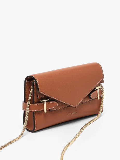 Cross Body Tas Emily Leder Le tanneur Bruin emily TEMI1056 ander zicht 2