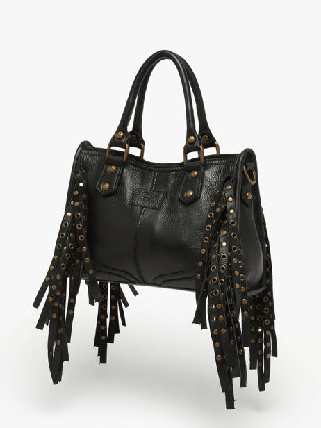 Cross Body Tas Dakota Eyelet Leder Basilic pepper Zwart dakota eyelet BDAE72 ander zicht 2