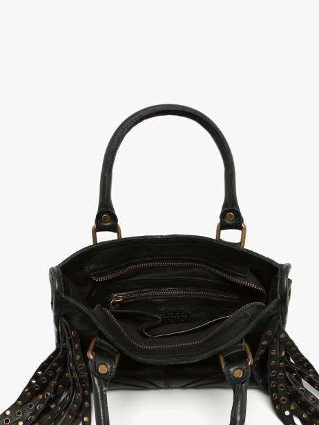 Cross Body Tas Dakota Eyelet Leder Basilic pepper Zwart dakota eyelet BDAE72 ander zicht 3