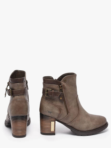 Enkellaarsjes Met Hak Mustang Beige women M0182004 ander zicht 2