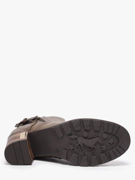 Enkellaarsjes Met Hak Mustang Beige women M0182004 ander zicht 4