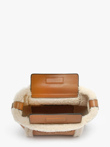 Cross Body Tas K Circle Shearling Leder Karl lagerfeld Bruin k circle A4W30068 ander zicht 2