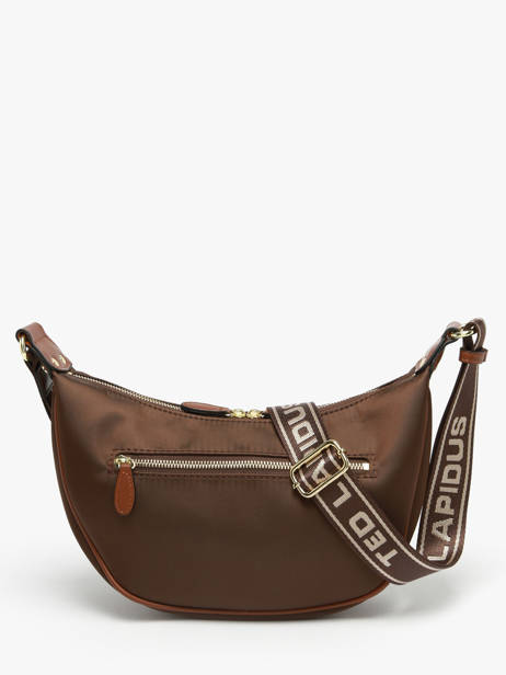 Cross Body Tas Jamie Nylon Ted lapidus Bruin jamie DU43503 ander zicht 3