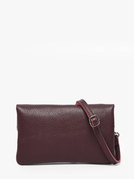 Cross Body Tas Caviar Leder Milano Rood caviar CA23067 ander zicht 4