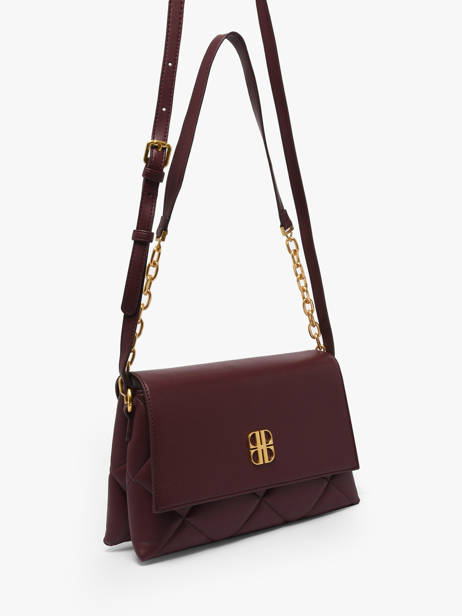 Cross Body Tas June Matelassé Laurent david Rood ld bags 885 ander zicht 1