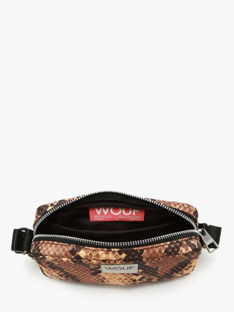 Cross Body Tas Boa Gerecycleerd Polyester Wouf Bruin boa BM250016 ander zicht 2