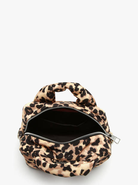 Cross Body Tas Feline Gerecycleerd Polyester Wouf Bruin feline BB250020 ander zicht 2