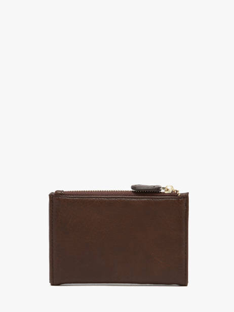 Portefeuille Lulu castagnette Bruin zip CAPOR036 ander zicht 2
