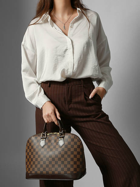 Preloved Louis Vuitton Handtas Alma Damier Louis vuitton Bruin second life 1553881 ander zicht 1