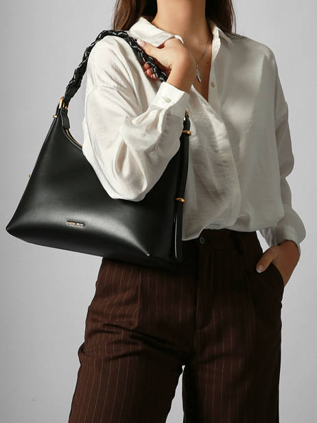 Schoudertas Jess Leder Vanessa bruno Zwart jess 30V40916 ander zicht 1