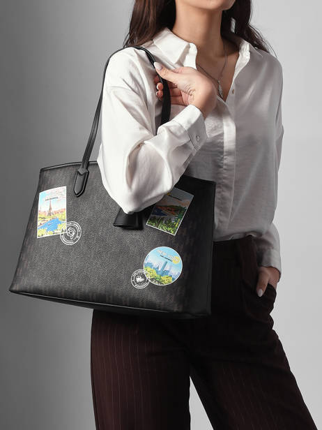 Schoudertas K/ikon Mono Leder Karl lagerfeld Bruin k ikon B1W30020 ander zicht 1