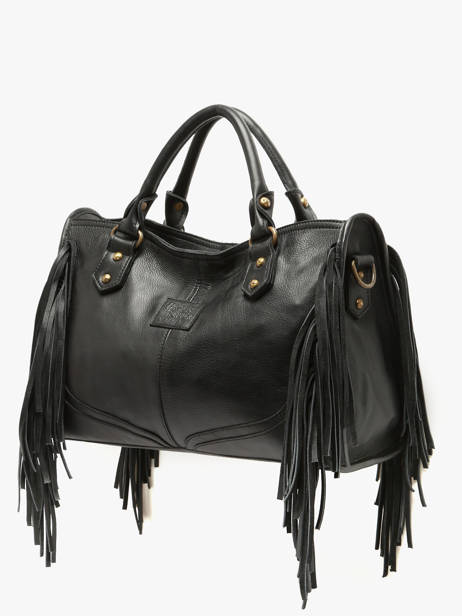 Handtas Dakota Leder Basilic pepper Zwart dakota BDAK22 ander zicht 2