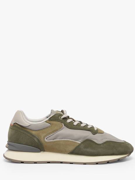 Sneakers City Uit Leder Hoff Groen men 12602403