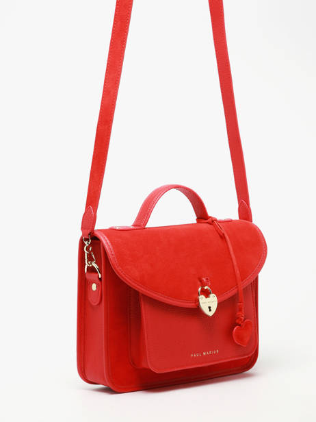 Cross Body Tas Melle George Fusion Leder Paul marius Rood fusion GEORGFUS ander zicht 2