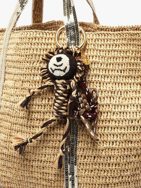 Tashengsel Viamailbag Beige short charm S ander zicht 2