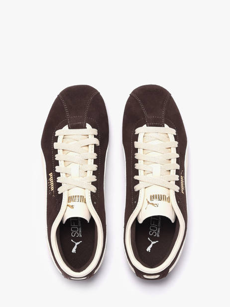 Sneakers Uit Leder Puma Bruin women 40445601 ander zicht 3