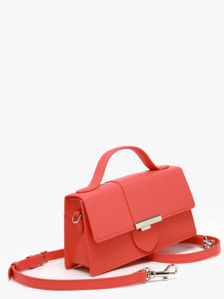Cross Body Tas Paris Ily Leder Lancaster Rood paris ily 10 ander zicht 2