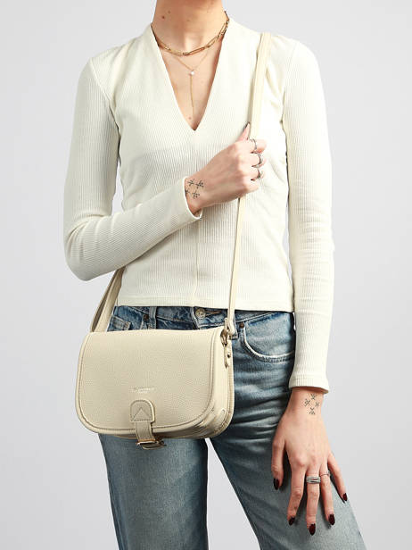 Cross Body Tas Grained Miniprix Wit grained F7532OR ander zicht 1