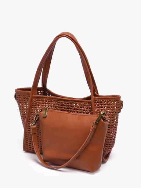 Schoudertas /cross Body Tresse Miniprix Bruin tresse 19753 ander zicht 2