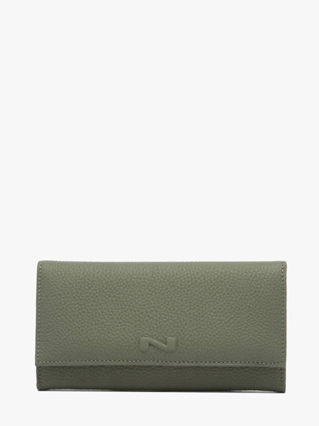 Portefeuille N City Continental Leder Nathan baume Groen original n 185N
