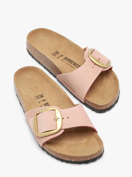 Slippers Madrid Uit Leder Birkenstock Roze women 1027056 ander zicht 1