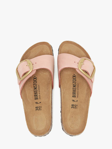 Slippers Madrid Uit Leder Birkenstock Roze women 1027056 ander zicht 3