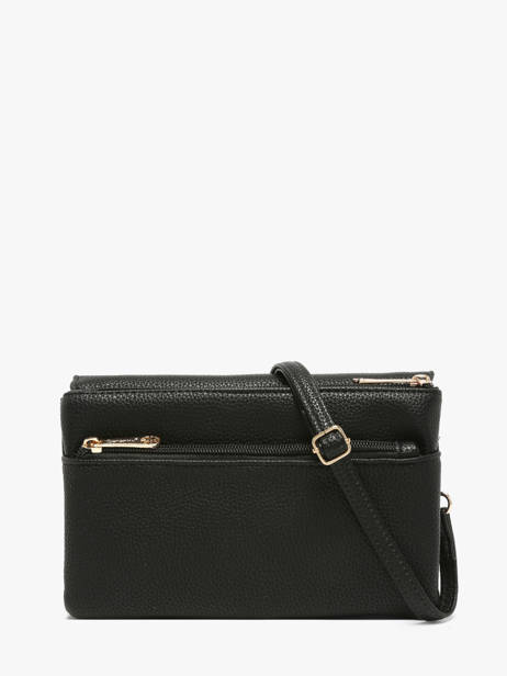 Cross Body Tas Grained Miniprix Zwart grained SF69033 ander zicht 3