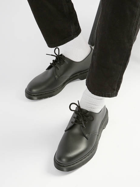 Derby Veterschoenen 1461 Mono Uit Leder Dr martens Zwart boy 14345001 ander zicht 1